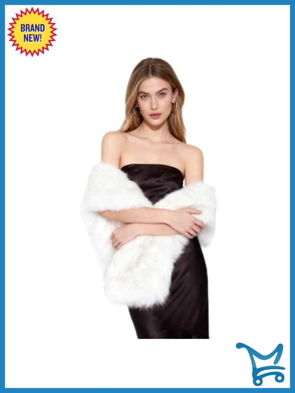 Faux Fur Collar Scarf Wrap Shawl Winter Neck Warmer Fluffy Scarves & Wraps